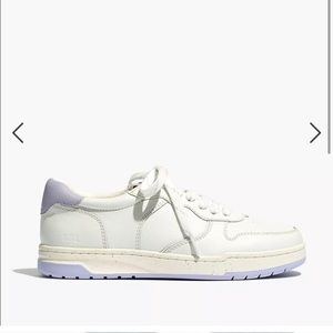 Madewell Court Low-Top Sneakers in White and Purple Distant Lavander Multi